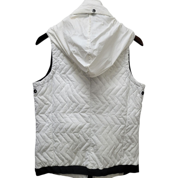 G-Star Raw Authentic Women's Quilted Full-Zip Hoodie Vest Size Medium - Picture 3 of 10